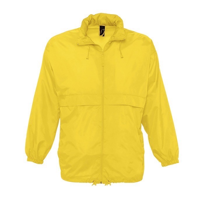 Chaqueta cortavientos personalizada 210 g/m2 color amarillo oscuro Chaqueta cortavientos personalizada 210 g/m2 color amarillo oscuro