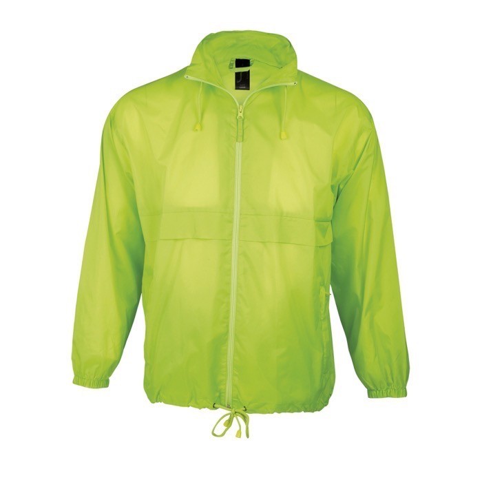 Chaqueta cortavientos personalizada 210 g/m2 color verde Chaqueta cortavientos personalizada 210 g/m2 color verde