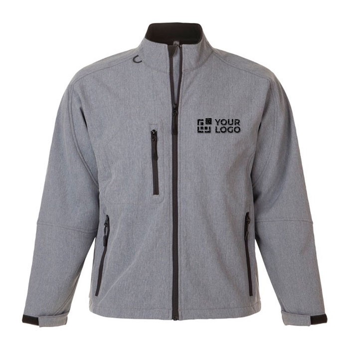 Chaqueta softshell personalizada 340 g/m2 vista principal Chaqueta softshell personalizada 340 g/m2 vista principal