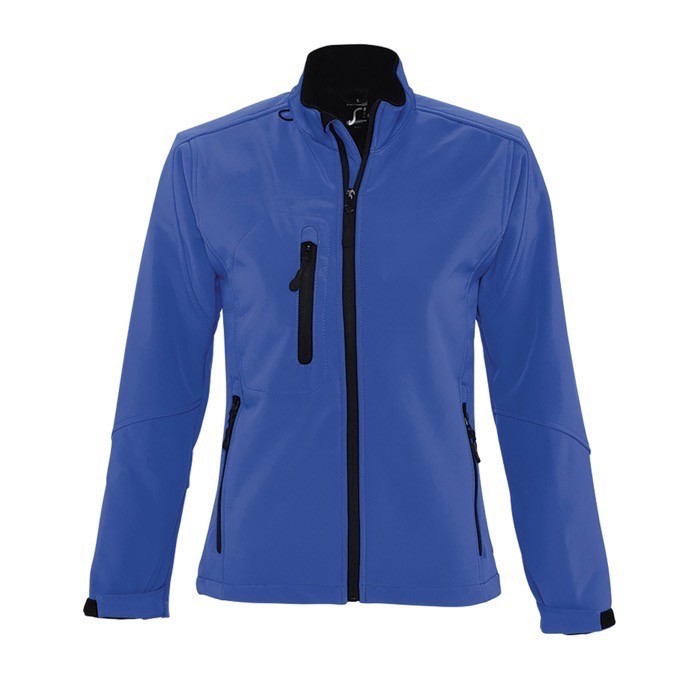 Chaquetas soft shell mujer 340 g/m2 color azul real Chaquetas soft shell mujer 340 g/m2 color azul real