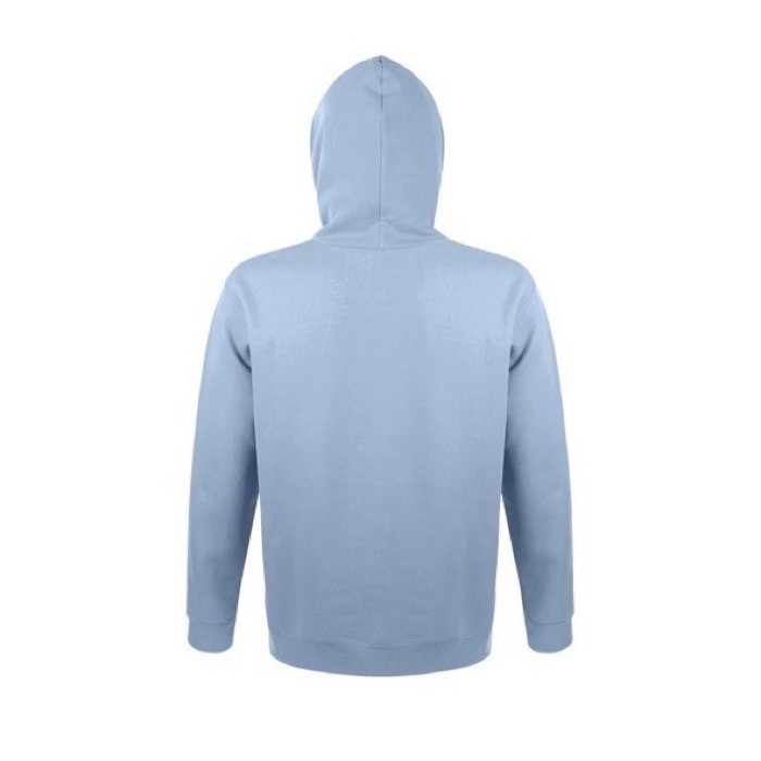 Sudaderas con capucha y logo 280 g/m2 color azul pastel con logo