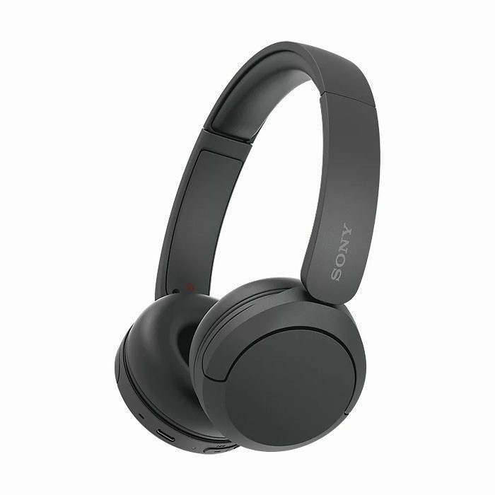 Auriculares Sony WH-CH520 elegantes con conexión inalámbrica color negro vista principal