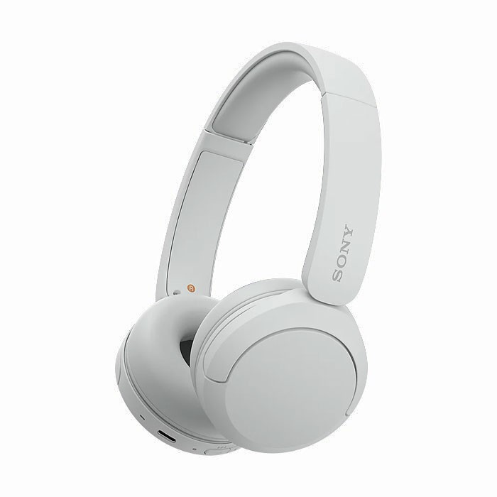Auriculares Sony WH-CH520 elegantes con conexión inalámbrica color blanco vista principal