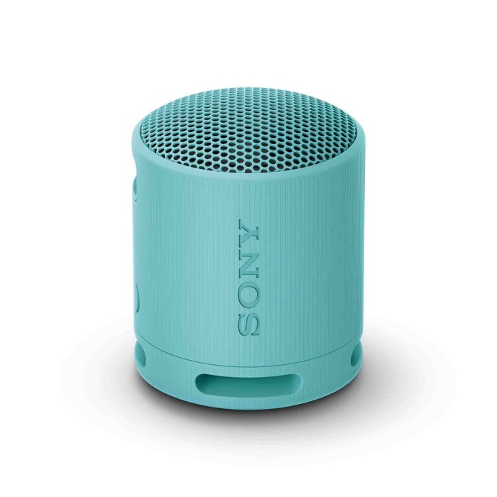 Altavoz inalámbrico Sony SRS-XB100 resistente al agua y al polvo color azul vista lado izquierdo