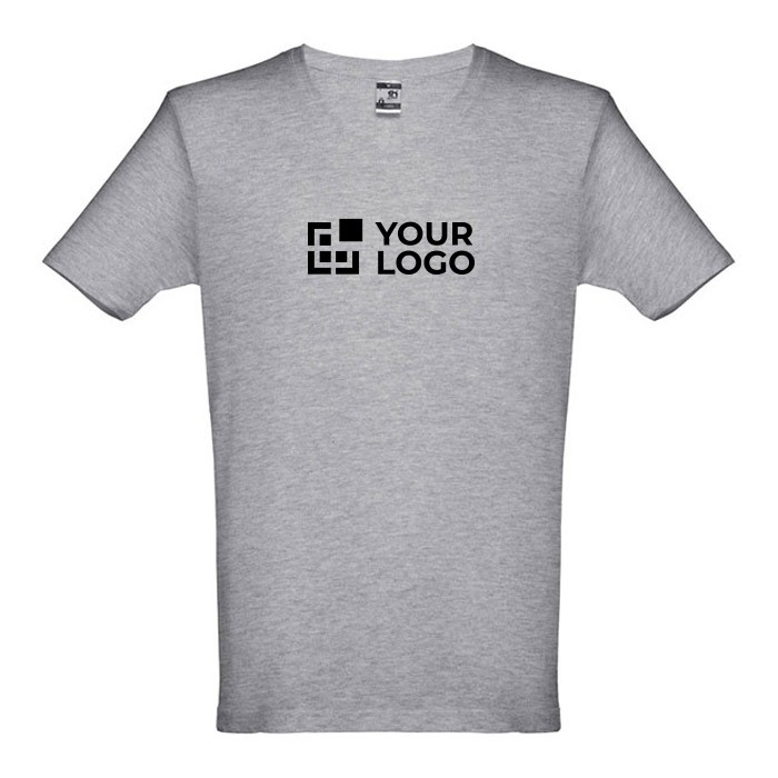 Camiseta algodon cuello V serigrafiada Desde 3 47