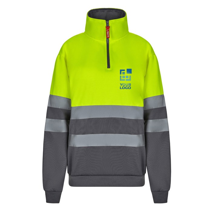 Jersey laboral en tejido polar con cuello alto de poliéster 300 g/m2 vista principal Jersey laboral en tejido polar con cuello alto de poliéster 300 g/m2 vista principal