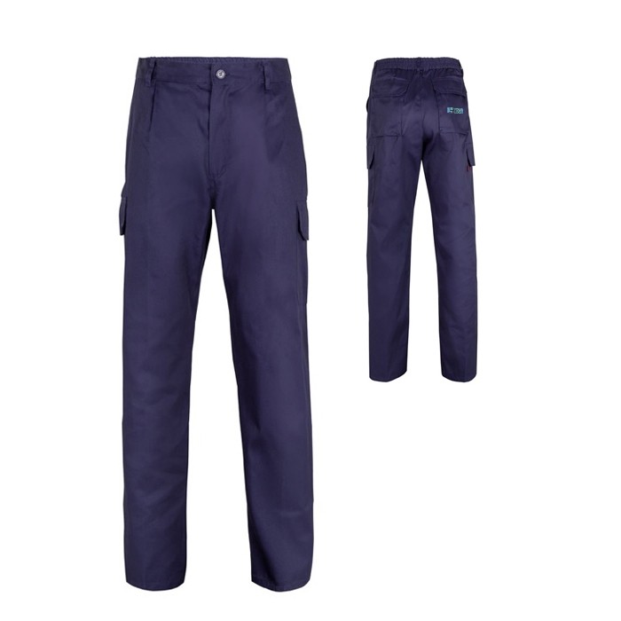 Pantalón multibolsillos unisex en algodón y poliéster 200 g/m2  Pantalón multibolsillos unisex en algodón y poliéster 200 g/m2