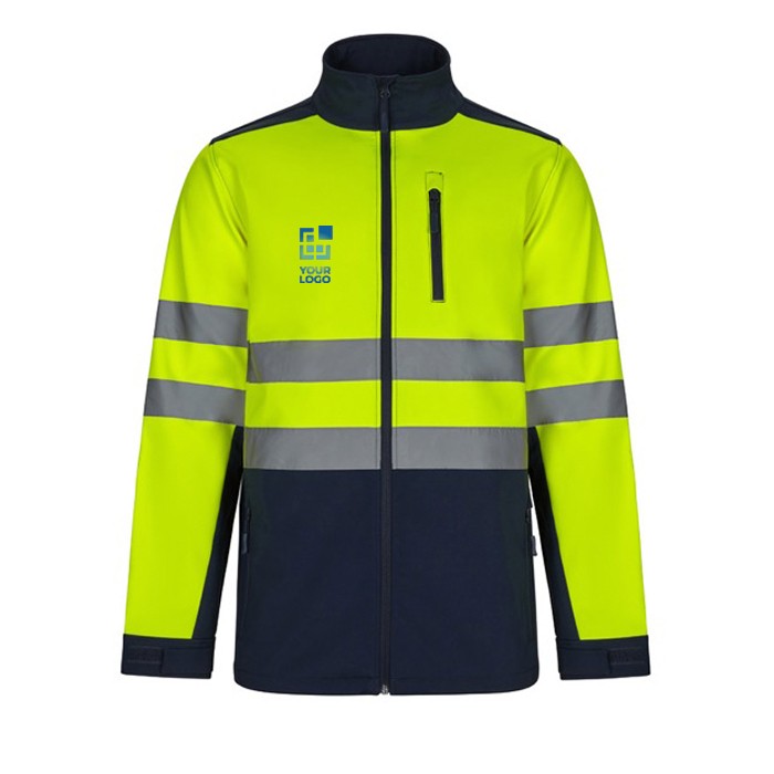 Chaqueta laboral softshell extra grande con forro polar 280 g/m2 vista principal Chaqueta laboral softshell extra grande con forro polar 280 g/m2 vista principal
