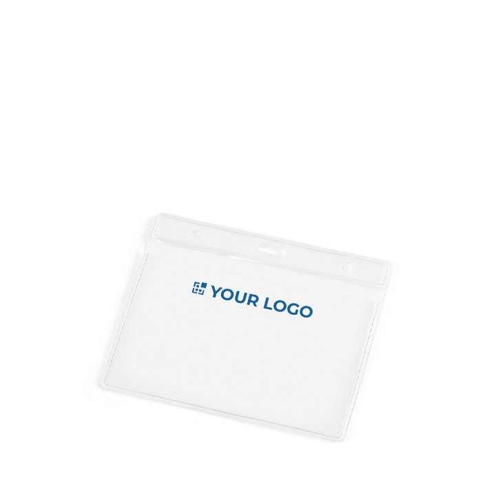 Identificador horizontal plástico con agujeros de mosquetón 11x9cm vista principal Identificador horizontal plástico con agujeros de mosquetón 11x9cm vista principal