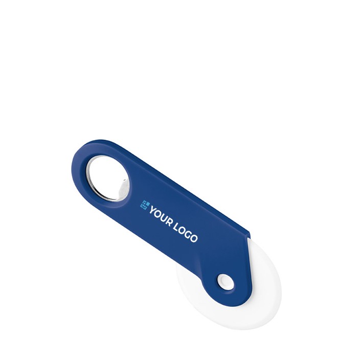 Cortador de pizza con abrebotellas incluido en el extremo vista principal Cortador de pizza con abrebotellas incluido en el extremo vista principal