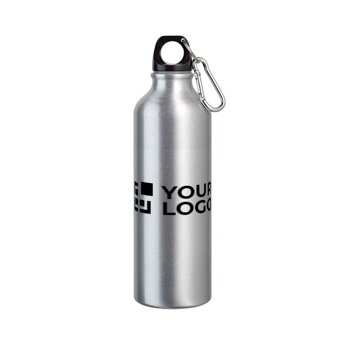 Botella de aluminio grande a color con mosquetón 800ml Cruiser XL vista principal Botella de aluminio grande a color con mosquetón 800ml Cruiser XL vista principal