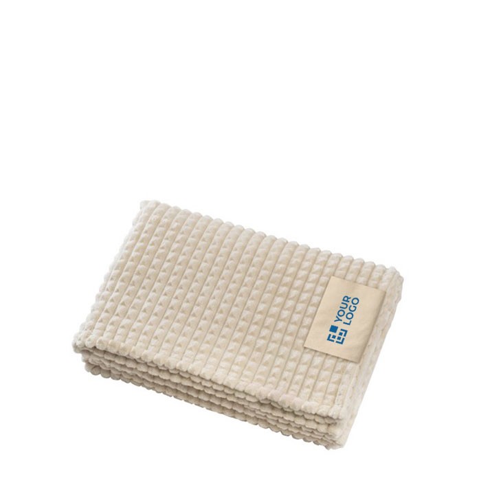 Manta de RPET con tacto súper suave y parche personalizable vista principal