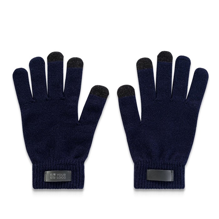 Guantes de poliéster reciclado rPET con puntas táctiles de móvil vista principal Guantes de poliéster reciclado rPET con puntas táctiles de móvil vista principal