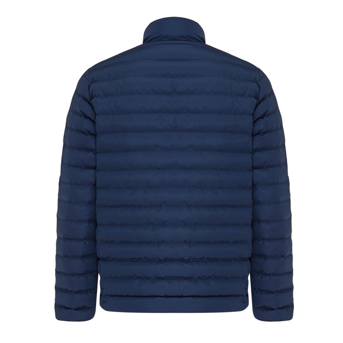 Chaqueta acolchada de poliéster reciclado hombre casual fit 70 g/m2 IQONIQ Maiko color azul marino segunda vista