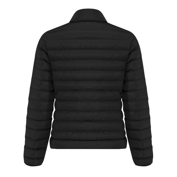 Chaqueta acolchada de poliéster reciclado mujer casual fit 70 g/m2 IQONIQ Maiko color negro segunda vista