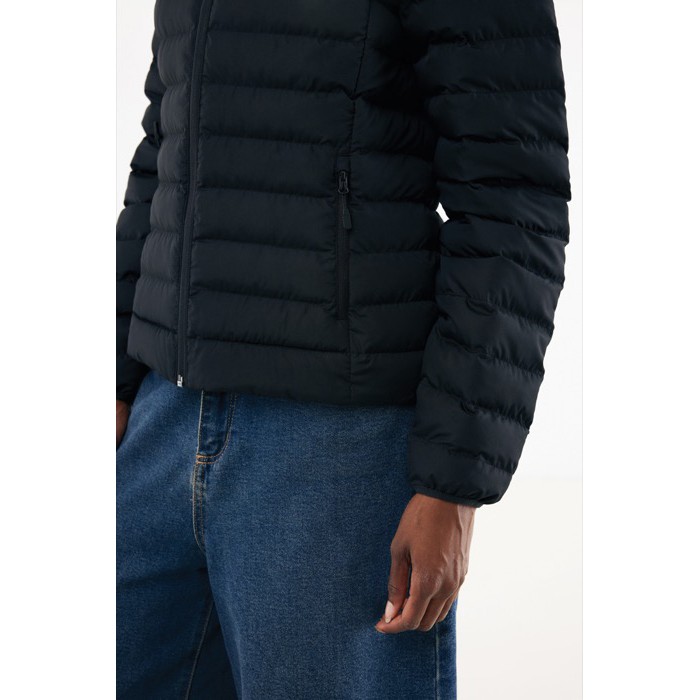 Chaqueta acolchada de poliéster reciclado mujer casual fit 70 g/m2 IQONIQ Maiko color negro