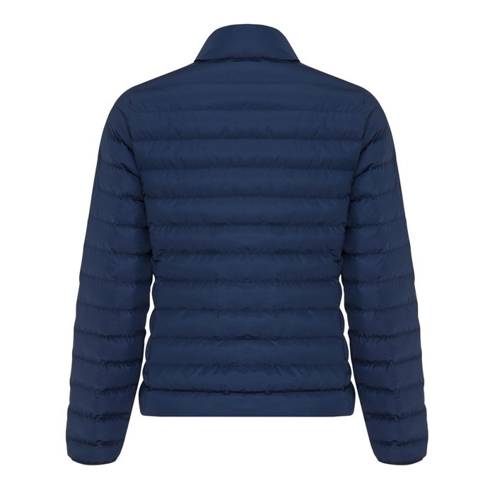 Chaqueta acolchada de poliéster reciclado mujer casual fit 70 g/m2 IQONIQ Maiko color azul marino segunda vista