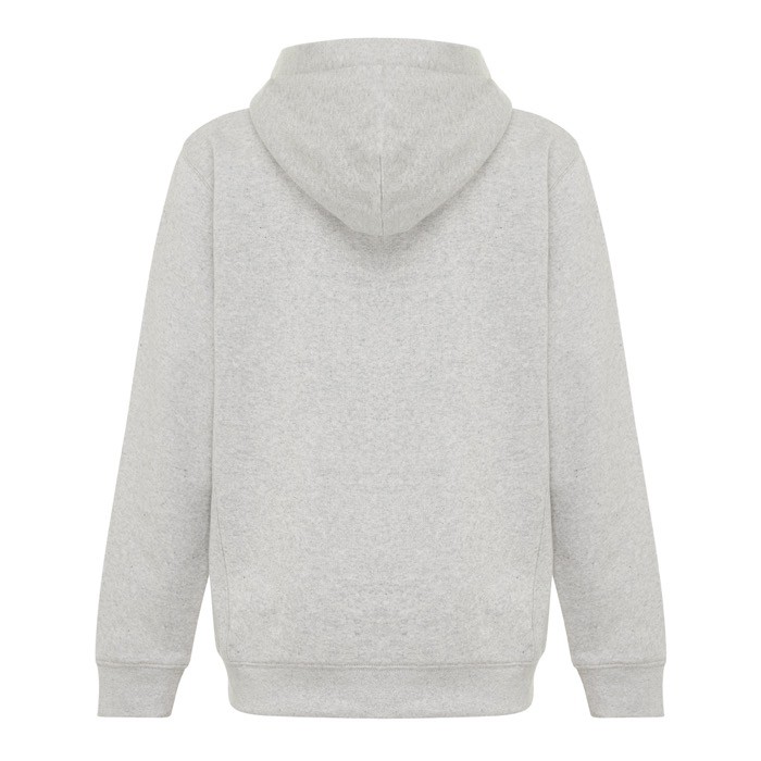 Sudadera infantil de algodón recicladocon capucha 280 g/m2 Iqoniq color gris claro segunda vista Sudadera infantil de algodón recicladocon capucha 280 g/m2 Iqoniq color gris claro segunda vista
