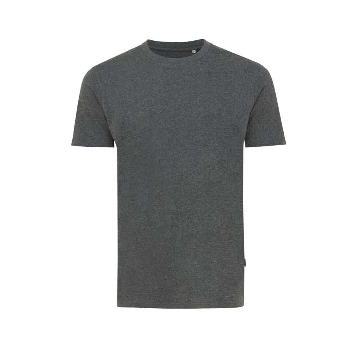 Camiseta mix algodón reciclado y orgánico 180 g/m2 Iqoniq Manuel color gris jaspeado