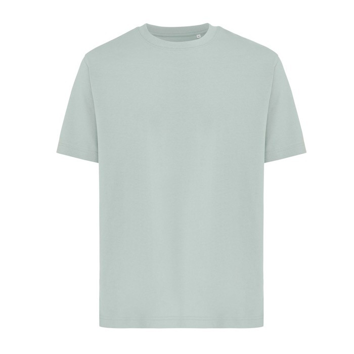 Camiseta de algodón reciclado unisex modern fit 220 g/m2 IQONIQ Nikko color verde oliva