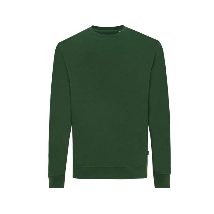 Sudadera cuello redondo de algodón eco 340 g/m2 Iqoniq Zion color verde oscuro Sudadera cuello redondo de algodón eco 340 g/m2 Iqoniq Zion color verde oscuro