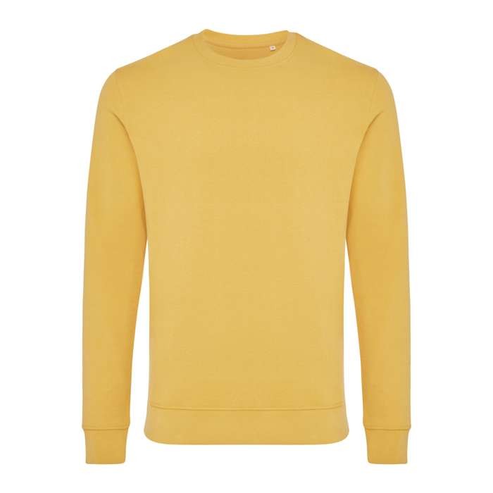 Sudadera cuello redondo de algodón eco 340 g/m2 Iqoniq Zion color amarillo Sudadera cuello redondo de algodón eco 340 g/m2 Iqoniq Zion color amarillo