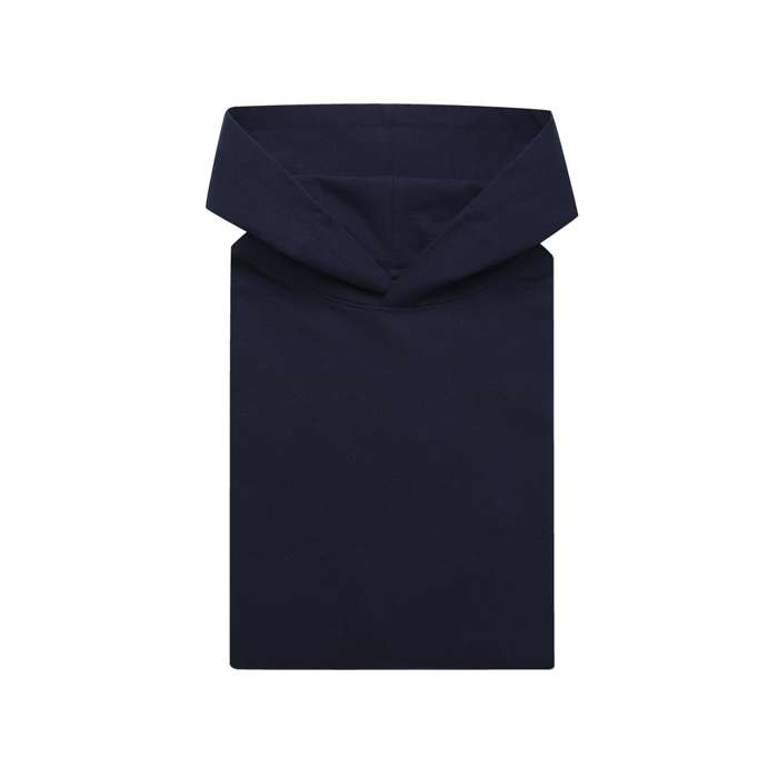 Sudadera de ajuste relajado de algodón eco 340 g/m2 Iqoniq Yoho color azul marino tercera vista