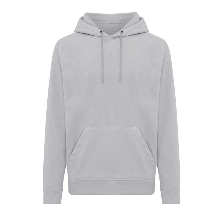 Sudadera unisex de poliéster reciclado casual fit 240 g/m2 Iqoniq color gris claro