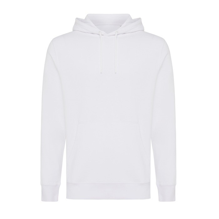 Sudadera unisex de algodón reciclado slim fit 280 g/m2 Iqoniq color blanco