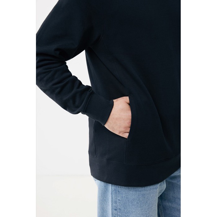 Sudadera unisex con capucha de algodón reciclado 280 g/m2 Iqoniq color negro Sudadera unisex con capucha de algodón reciclado 280 g/m2 Iqoniq color negro