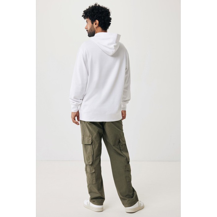 Sudadera unisex con capucha de algodón reciclado 280 g/m2 Iqoniq color blanco Sudadera unisex con capucha de algodón reciclado 280 g/m2 Iqoniq color blanco