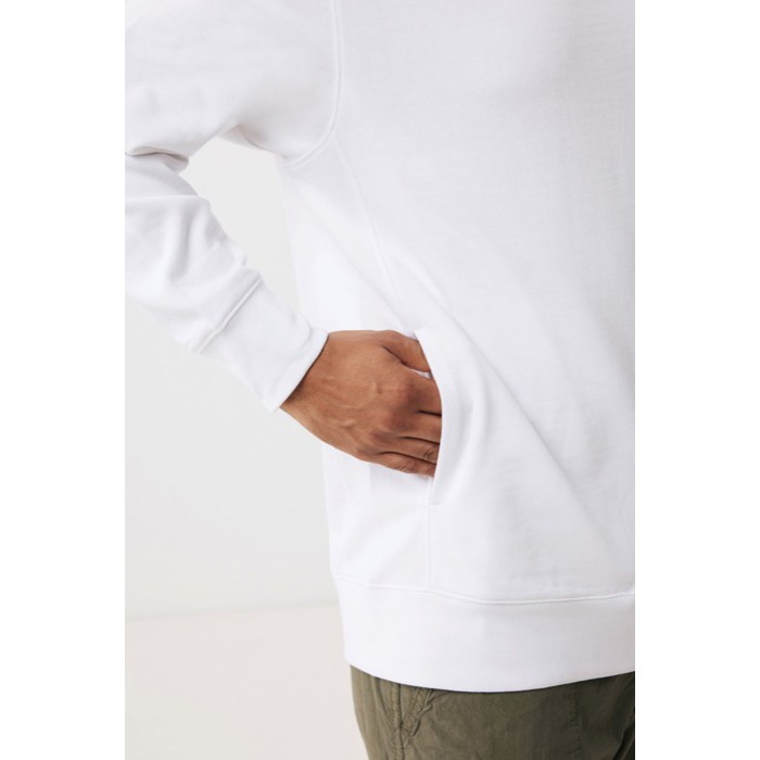 Sudadera unisex con capucha de algodón reciclado 280 g/m2 Iqoniq color blanco Sudadera unisex con capucha de algodón reciclado 280 g/m2 Iqoniq color blanco