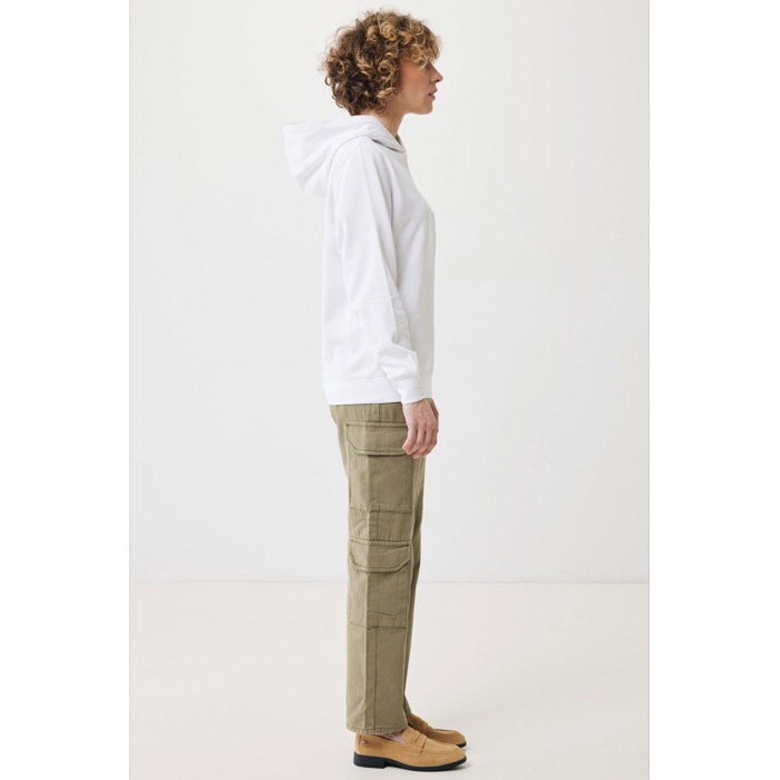 Sudadera unisex con capucha de algodón reciclado 280 g/m2 Iqoniq color blanco Sudadera unisex con capucha de algodón reciclado 280 g/m2 Iqoniq color blanco