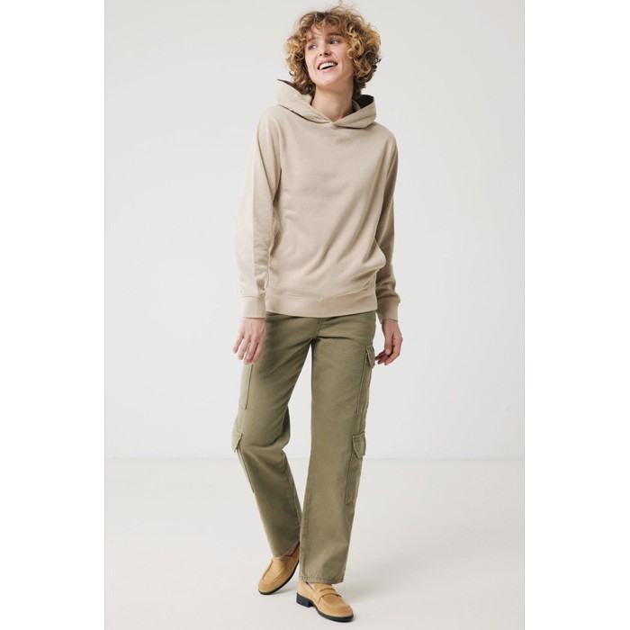 Sudadera unisex con capucha de algodón reciclado 280 g/m2 Iqoniq color marrón claro Sudadera unisex con capucha de algodón reciclado 280 g/m2 Iqoniq color marrón claro