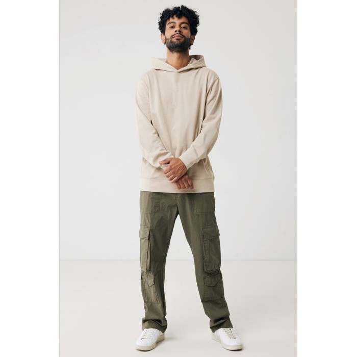 Sudadera unisex con capucha de algodón reciclado 280 g/m2 Iqoniq color marrón claro Sudadera unisex con capucha de algodón reciclado 280 g/m2 Iqoniq color marrón claro