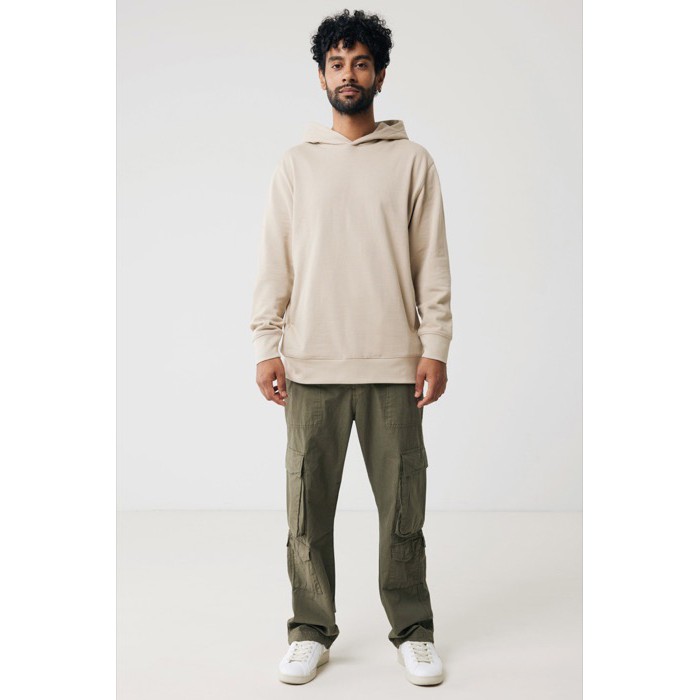 Sudadera unisex con capucha de algodón reciclado 280 g/m2 Iqoniq color marrón claro Sudadera unisex con capucha de algodón reciclado 280 g/m2 Iqoniq color marrón claro