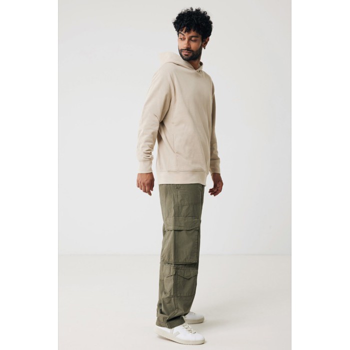 Sudadera unisex con capucha de algodón reciclado 280 g/m2 Iqoniq color marrón claro Sudadera unisex con capucha de algodón reciclado 280 g/m2 Iqoniq color marrón claro