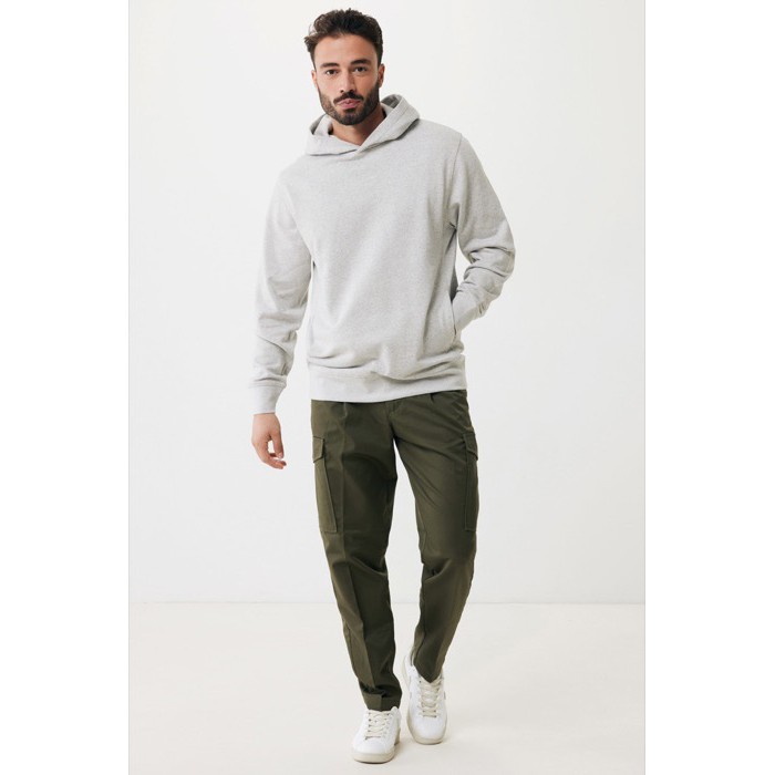 Sudadera unisex con capucha de algodón reciclado 280 g/m2 Iqoniq color gris claro Sudadera unisex con capucha de algodón reciclado 280 g/m2 Iqoniq color gris claro