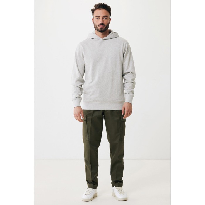 Sudadera unisex con capucha de algodón reciclado 280 g/m2 Iqoniq color gris claro Sudadera unisex con capucha de algodón reciclado 280 g/m2 Iqoniq color gris claro