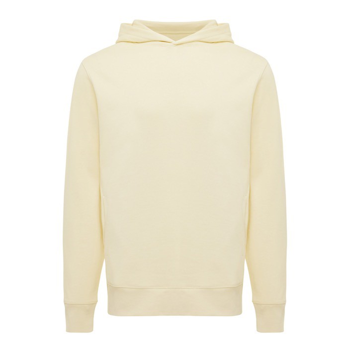 Sudadera unisex con capucha de algodón reciclado 280 g/m2 Iqoniq color amarillo claro Sudadera unisex con capucha de algodón reciclado 280 g/m2 Iqoniq color amarillo claro