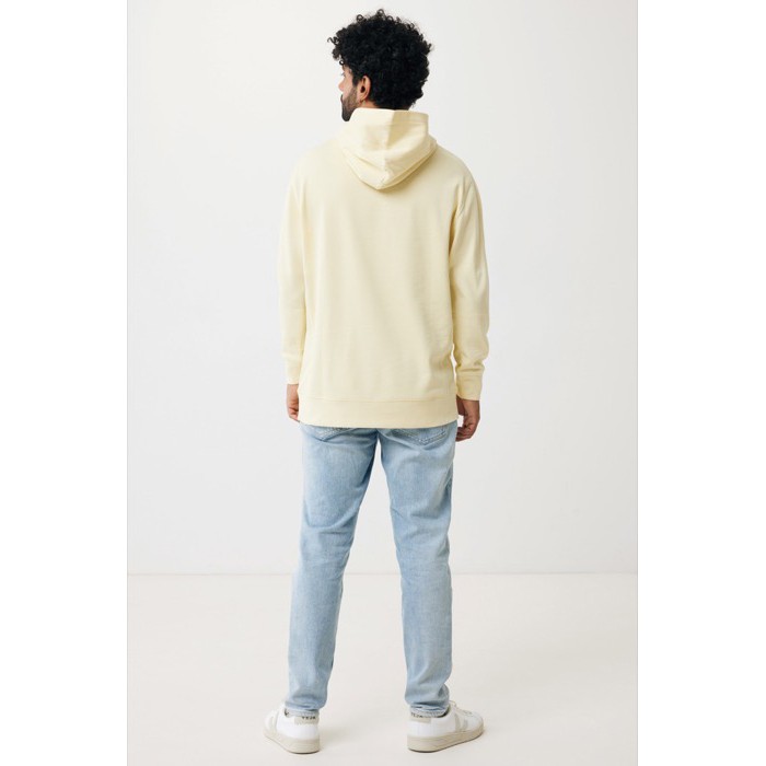 Sudadera unisex con capucha de algodón reciclado 280 g/m2 Iqoniq color amarillo claro Sudadera unisex con capucha de algodón reciclado 280 g/m2 Iqoniq color amarillo claro
