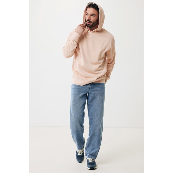 Sudadera unisex con capucha de algodón reciclado 280 g/m2 Iqoniq color rosa pastel Sudadera unisex con capucha de algodón reciclado 280 g/m2 Iqoniq color rosa pastel