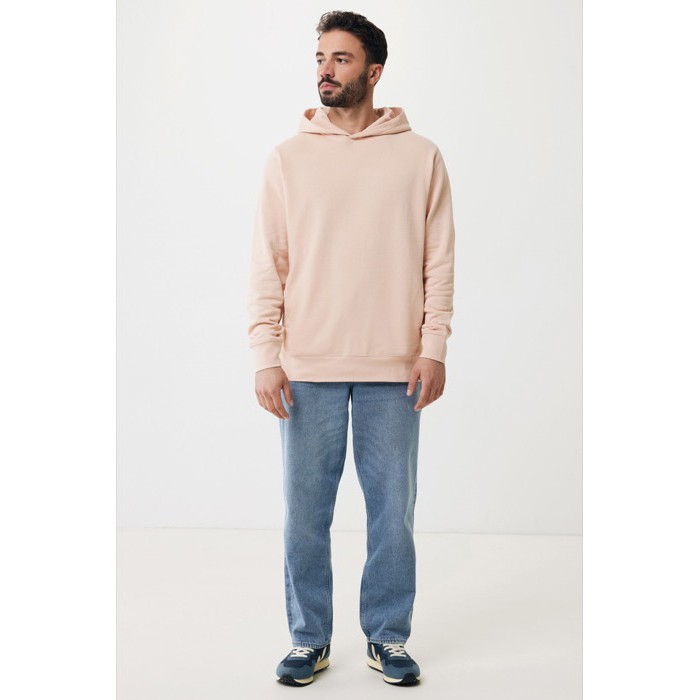 Sudadera unisex con capucha de algodón reciclado 280 g/m2 Iqoniq color rosa pastel Sudadera unisex con capucha de algodón reciclado 280 g/m2 Iqoniq color rosa pastel