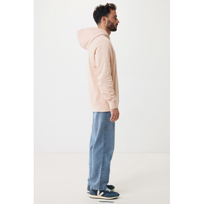 Sudadera unisex con capucha de algodón reciclado 280 g/m2 Iqoniq color rosa pastel Sudadera unisex con capucha de algodón reciclado 280 g/m2 Iqoniq color rosa pastel