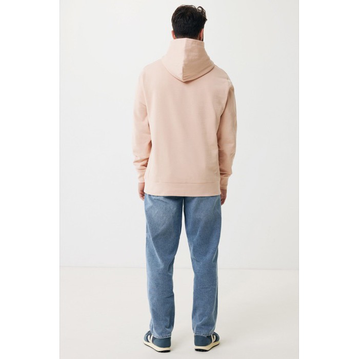 Sudadera unisex con capucha de algodón reciclado 280 g/m2 Iqoniq color rosa pastel Sudadera unisex con capucha de algodón reciclado 280 g/m2 Iqoniq color rosa pastel