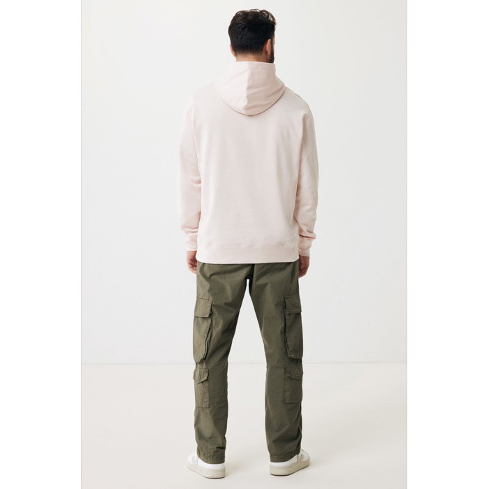 Sudadera unisex con capucha de algodón reciclado 280 g/m2 Iqoniq color rosa claro Sudadera unisex con capucha de algodón reciclado 280 g/m2 Iqoniq color rosa claro