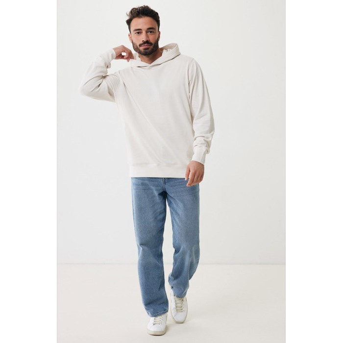 Sudadera unisex con capucha de algodón reciclado 280 g/m2 Iqoniq color blanco roto Sudadera unisex con capucha de algodón reciclado 280 g/m2 Iqoniq color blanco roto