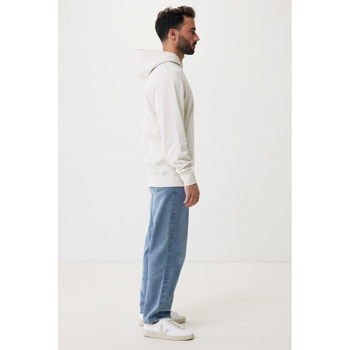 Sudadera unisex con capucha de algodón reciclado 280 g/m2 Iqoniq color blanco roto Sudadera unisex con capucha de algodón reciclado 280 g/m2 Iqoniq color blanco roto