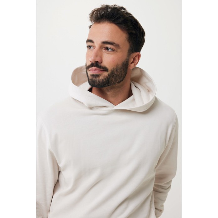 Sudadera unisex con capucha de algodón reciclado 280 g/m2 Iqoniq color blanco roto Sudadera unisex con capucha de algodón reciclado 280 g/m2 Iqoniq color blanco roto