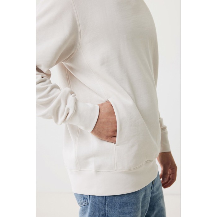 Sudadera unisex con capucha de algodón reciclado 280 g/m2 Iqoniq color blanco roto Sudadera unisex con capucha de algodón reciclado 280 g/m2 Iqoniq color blanco roto